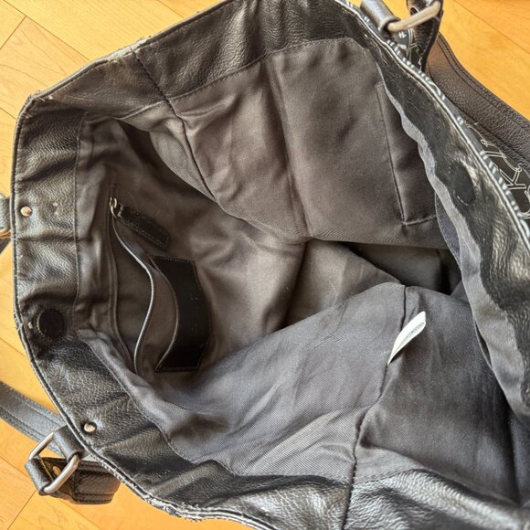 Calvin Klein Expandable Tote bag - Black Suede - Picture 2 of 11